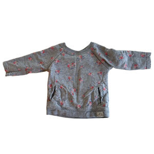 Girls Carter's Sweatshirt 12 Months Gray Floral